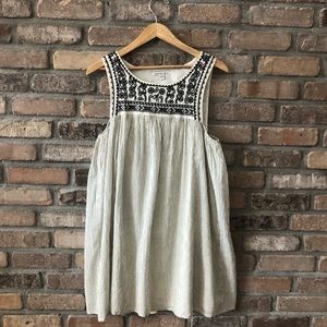 American Eagle Embroidered Babydoll Dress